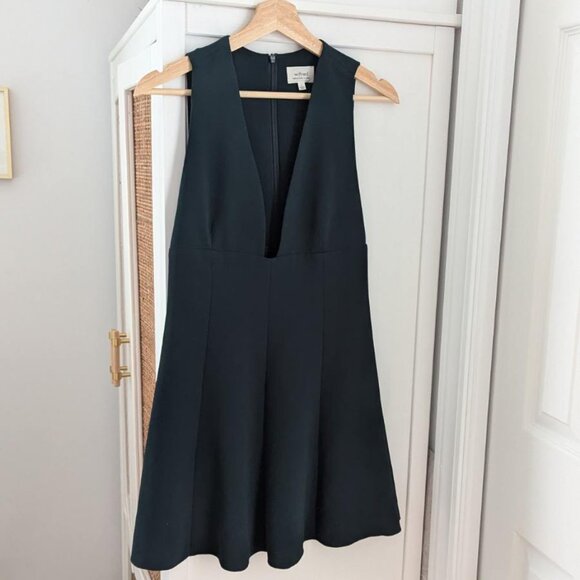 Wilfred short dress in forest green - Picture 1 of 5